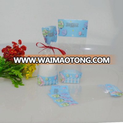 Food Grade custom printed plastic opp square bottom bags for candy packing