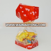 cone shape custom print clear plastic christmas candy bag wholesale