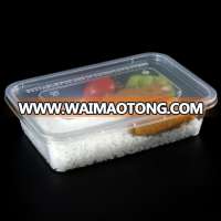 Plastic lunch box disposable food packaging container